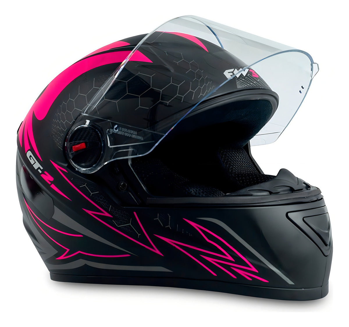 Capacete Moto Fechado FW3 GT2 com Viseira e Narigueira e com Viseira Fumê Extra