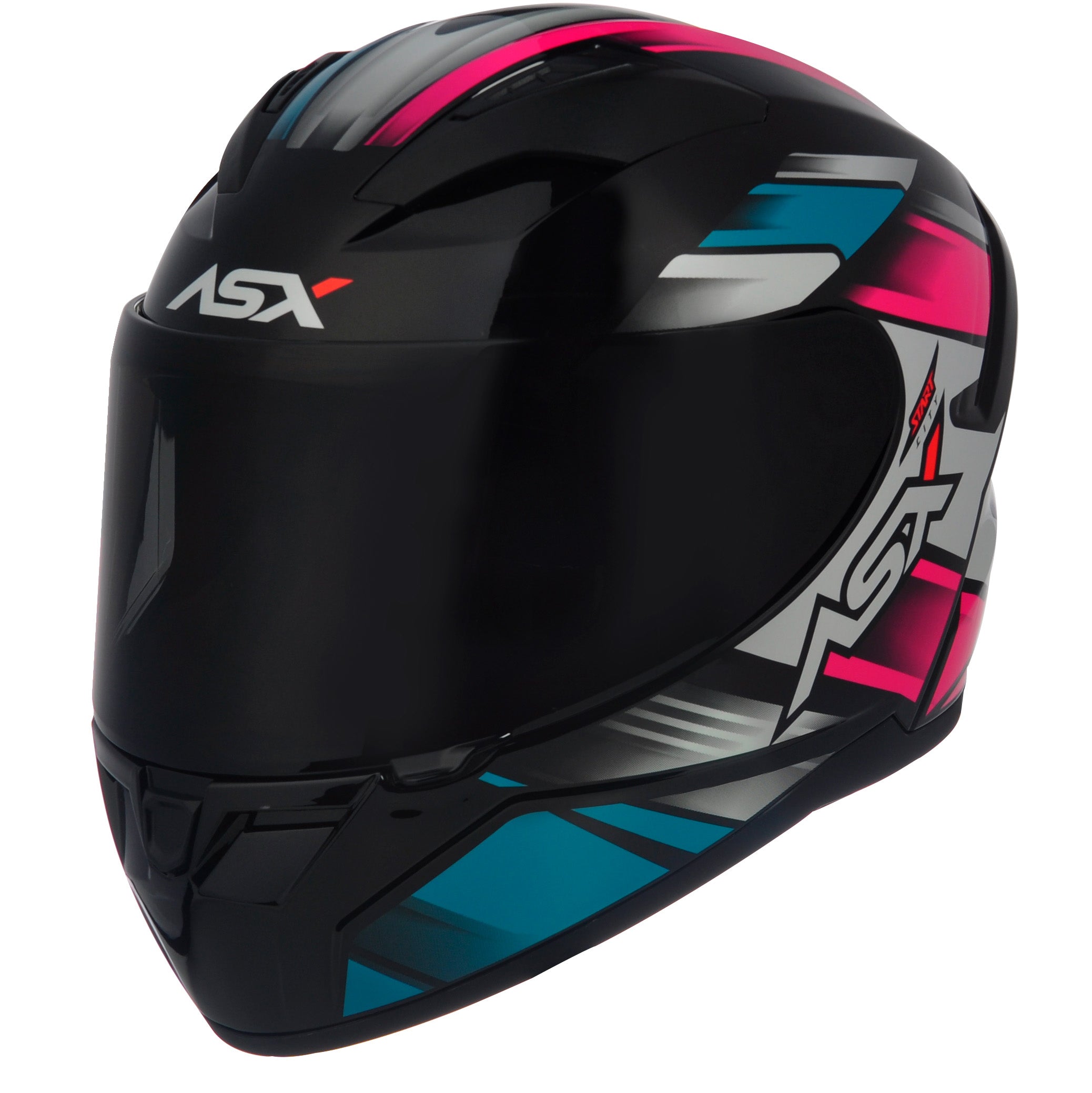 Capacete Para Moto Integral Asx Start Colorido Brilhante